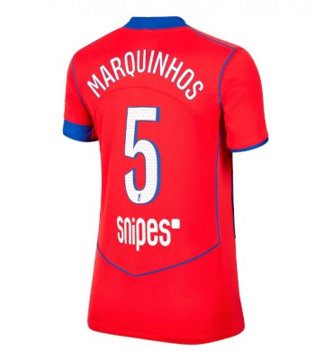 Paris Saint-Germain Marquinhos #5 Tredjetrøje Dame 2025-26 Kortærmet